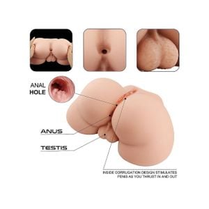 Masturbador Masculino - Formato Bunda com Ânus Masculino com Escroto