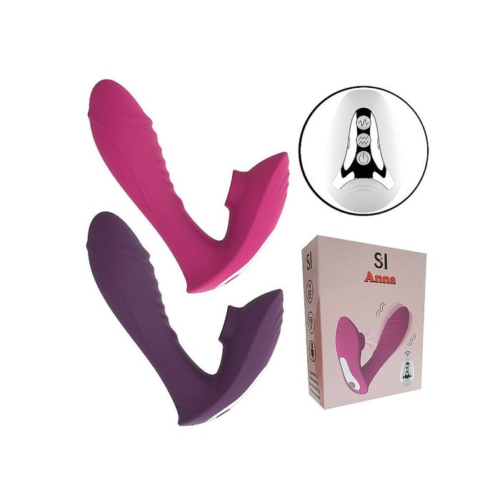 Vibrador de Ponto G e clitóris com Controle Remoto - Anna