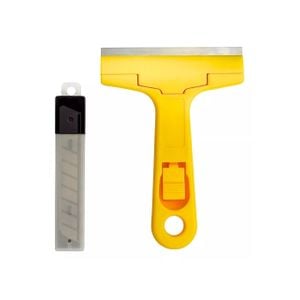 Raspador Plano P/ Tintas Piso Vidro Cerâmica com 2 Refis