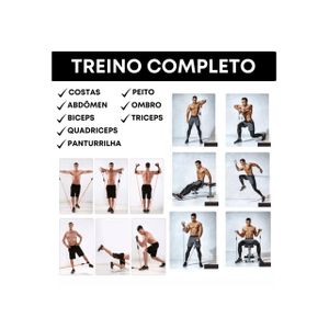 Elástico Extensor Tensão para Treino Musculação Exercícios