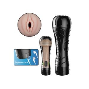 Masturbador Lanterna em Formato de Vagina com Vibração Multivelocidade e com Voz