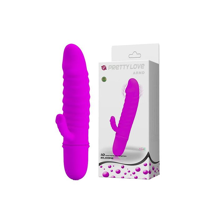Vibrador Pênis em Puro Silicone 11,0 cm - ARND - 10 Vibrações - Pretty Love