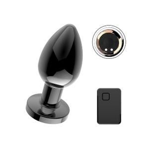Plug Anal com Vibrador e Controle Remoto - Tamanho M