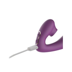 Vibrador de Ponto G e Clitóris com Língua