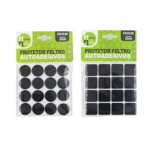 Kit 32 Protetor Feltro Auto Adesivo 2cm Pé Sofá Cadeira Mesa