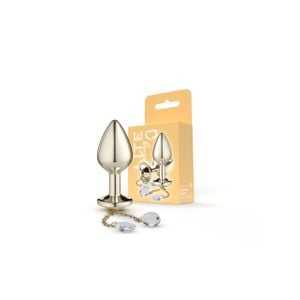 Lite Plug Dourado M com Pingente