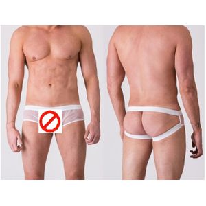 Cueca Jockstrap Tule Branca
