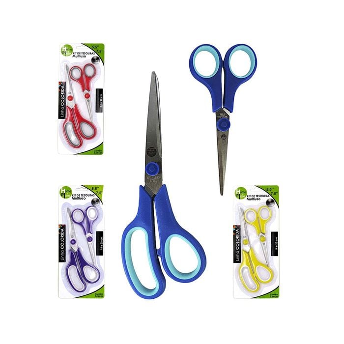 Kit Tesoura de Inox com 2 unidades de 5,5