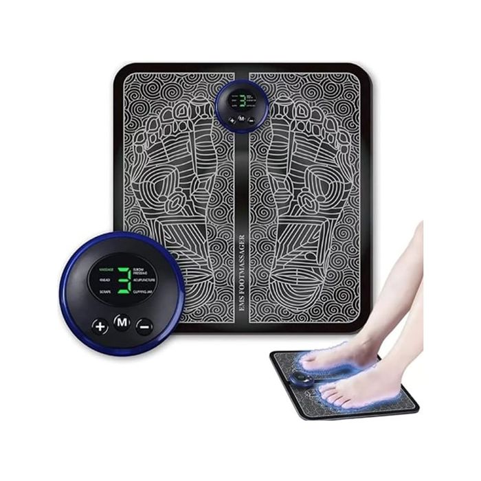 Massageador Tapete Elétrico para Pés e Pernas EMS (choque relexante)