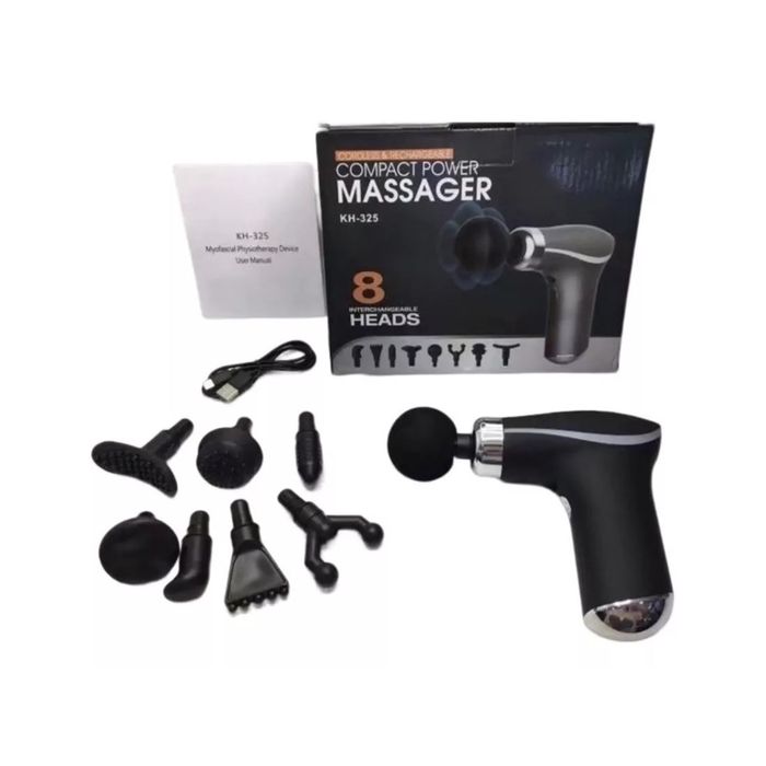 Massageador Corporal Compact Power Recarregável (8 aplicadores de massagem)