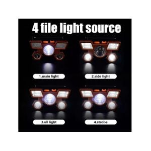 Lanterna de Cabeça 5 Leds Recarregável