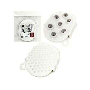 Escova Massageadora Manual com 7 Esferas (2 em 1, Massagem e Banho)