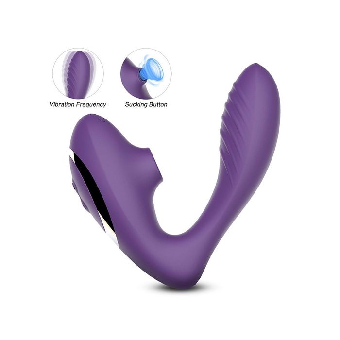 Vibrador de Ponto G e Clitóris com Pulsação - Carlota
