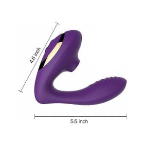 Vibrador de Ponto G e Clitóris com Pulsação - Carlota