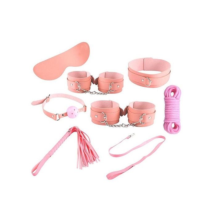 Kit com 7 - itens de Sado - Rosa