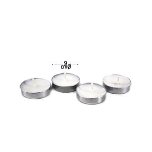 50 Velas Rechaud Decoração Branca 3,5cm