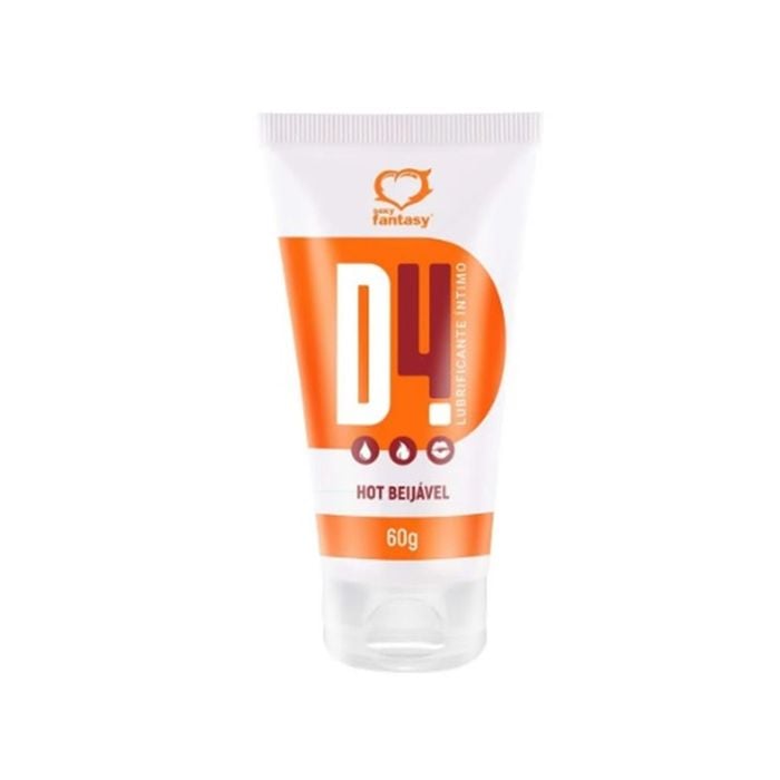 D4 Lubrificante Hot Beijável 60g