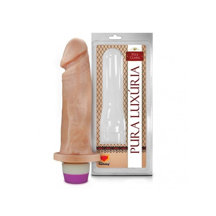 Prótese 18 x 4,4 cm (PC019)  Vibrador Interno - Pele clara