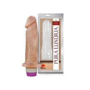 Prótese 18 x 4,4 cm (PC019)  Vibrador Interno - Pele clara