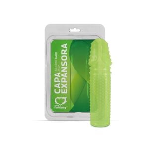 Capa Peniana 16 cm Glow - Extensor Peniano (Brilha no Escuro)