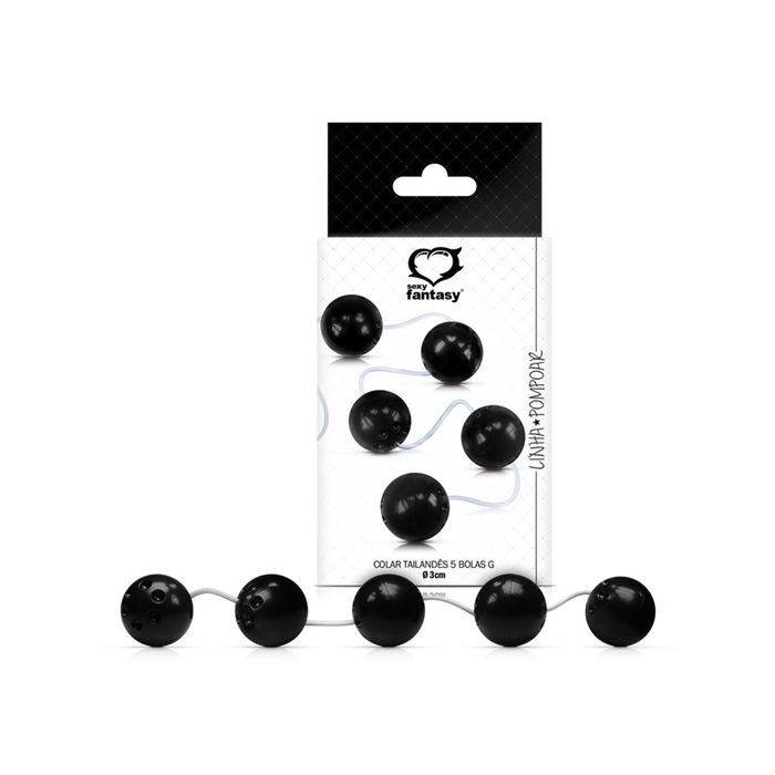 Bolinha Tailandesa G c/ 5 un (34 mm) - Conjunto para Pompoar (Ben-Wa)