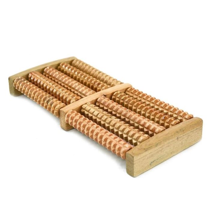 Massageador de Madeira Duplo Para Pés 26,5cm