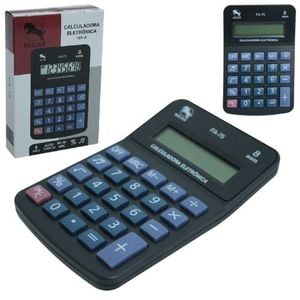 Calculadora de Mesa 8 Dígitos Cinza