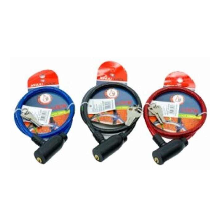 Cabo Antifurto Para Bicicleta 47cm com 2 Chaves