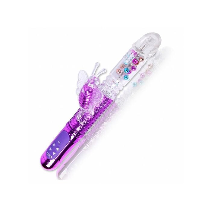 Vibrador Rotativo Vai e Vem e Vibro Borboleta Recarregável - Female