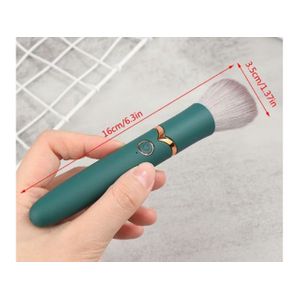 Vibrador Recarregável em Formato de Pincel de Maquiagem (10 vibrações)