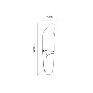 Vibrador Ponto G Golfinho com ranhuras na ponta