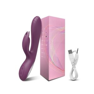 Vibrador Ponto G e Clitóris Recarregável (10 modos de vibração)