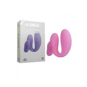 Vibrador para Casal Recarregável com 10 Modos de Vibração e Controle Wireless - APHRODISIA U SMILE