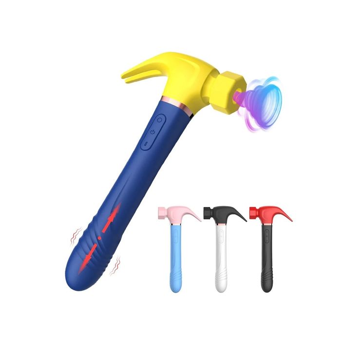 Vibrador Martelo (Vai e vem, sucação, estimulador de clitóris) Recarregável