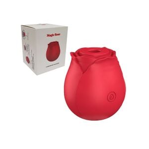 Vibrador em Formato de Flor com Sucção recarregável