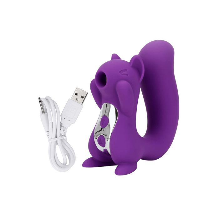 Vibrador em Formato de Esquilo com Sucção