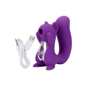 Vibrador em Formato de Esquilo com Sucção