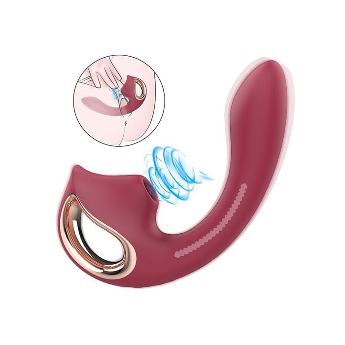 Vibrador de Ponto G e Clitóris com Pulsações - Selene - S-Hande