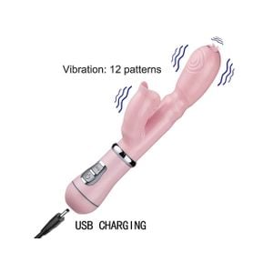 Vibrador de Ponto G e Clitóris - Recarregável (12 vibrações)