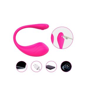 Vibrador de Casal com 9 Modos de Vibração por Aplicativo (Recarregável)