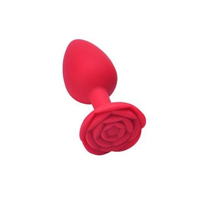 Plug Anal em silicone - Formato de Rosa - Tamanho G