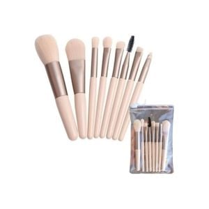 Kit com 8 Pincéis de Maquiagem