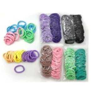 kit 50 Elásticos de Cabelo Tipo Meia Xuxinha (fina) 3cm