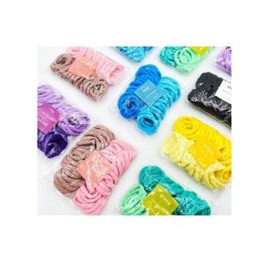 kit 50 Elásticos de Cabelo Tipo Meia Xuxinha (fina) 3cm