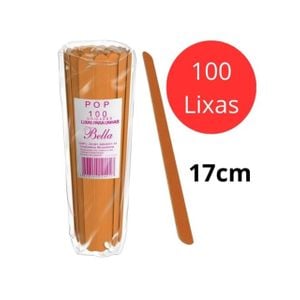 100 Lixa de Unha 17cm Grande