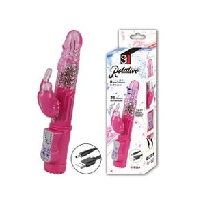 Prótese Jack Rabbit 360º com Carregador USB (Rotativo) 36 Vibrações