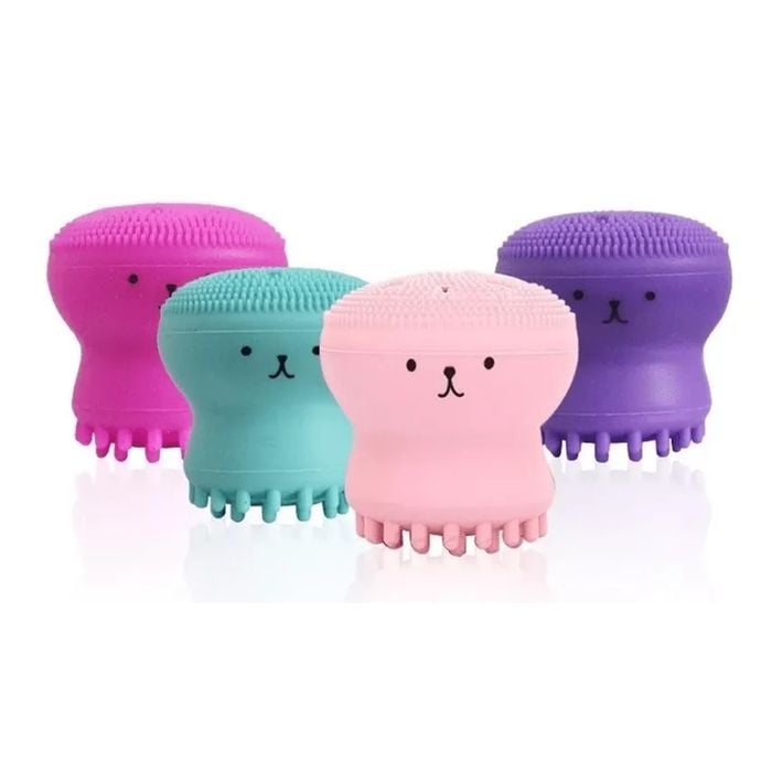 Esponja Polvo - Esponja de Silicone Limpeza e Esfoliante Facial