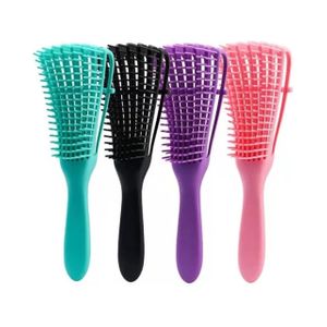 Escova Polvo Para Cabelos Cacheados e Crespos
