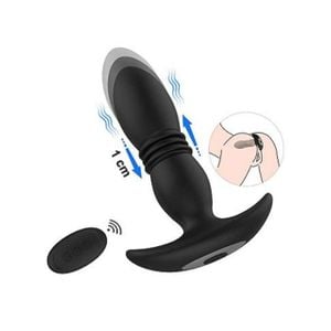 Plug Anal Com Vibrador Vai e Vem