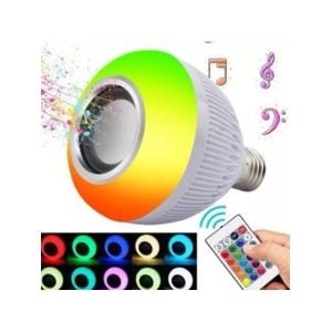 Lâmpada de Led Bluetooth Musical com Controle Rgb 12W